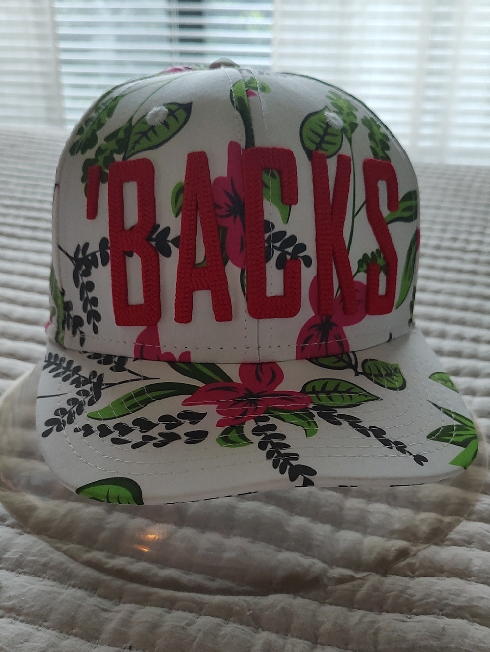 Arkansas Razorbacks Floral Print 'BACKS Snapback Hat
